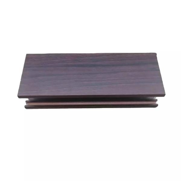 1.4mm Anodized Aluminum Profiles 3D Hand Felt Wood Grain Heat Transfer