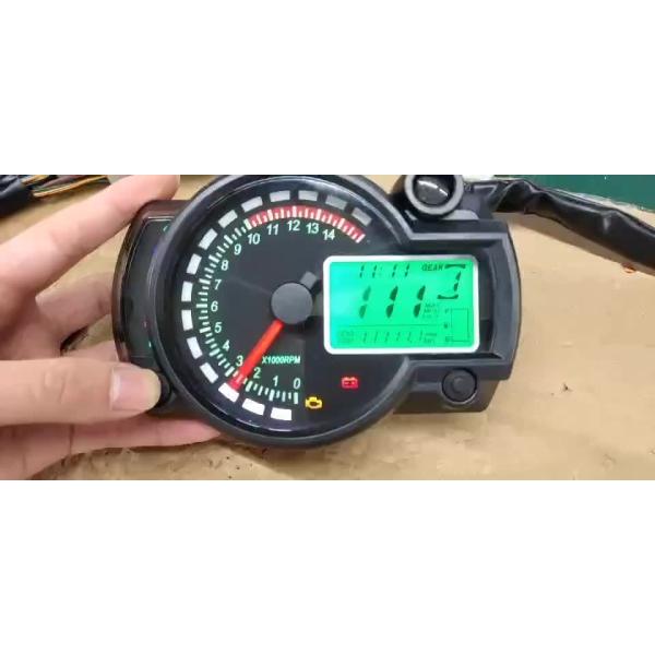 12V 15000RPM Digital Rpm Meter For Motorcycle ROHS Approval
