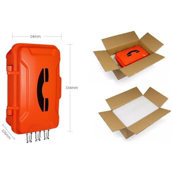 IP67 85dbA Fire Fighter Telephone with Die Cast Aluminium for Hazardous Industrial Environments