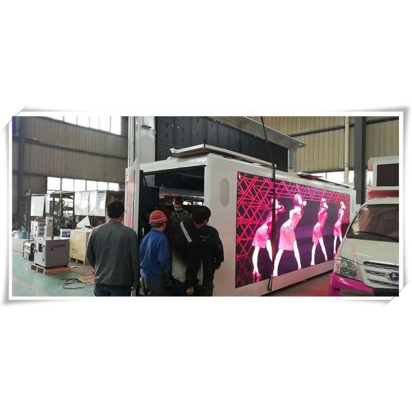 Рекламирующ мобильную тележку афиши цифров, П5/П6 привели видео- тележку