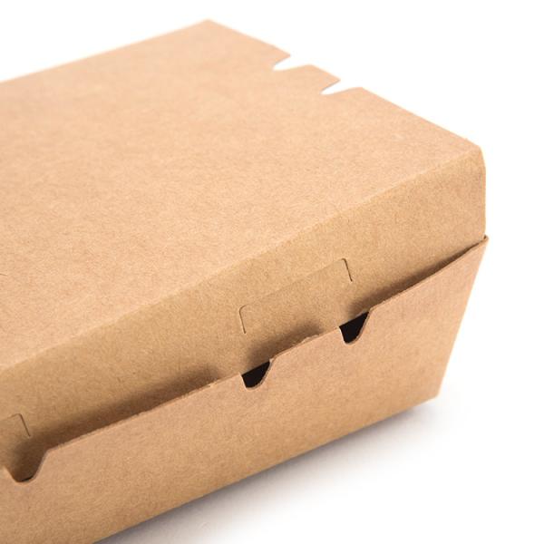 Biodegradable Large Clamshell Meal Box Takeaway Hot Food Salad Paper Packaging Box