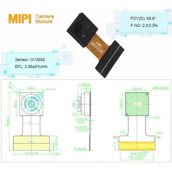 3MP HD широкоугольный объектив OV3660 датчик ESP32 DVP модуль камеры