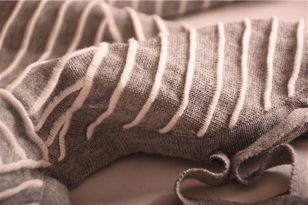 Ladies Cool Fashion Sweaters Irregular Stripes fashion and casual