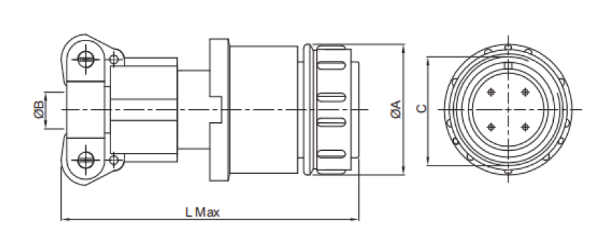 MIL Circular Connector Russian 2PM Standard with Threaded Connection Glass-Sintered Insulation and High-Temperature Resistance