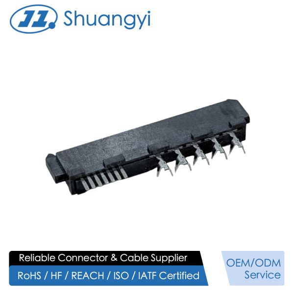 High-Speed SAS 29P IDC Female Pin Connector 180° with Locating Peg, Phosphor Bronze Terminals & 15U Gold Plating | Electrical PCB Wire Cable Connector for Customization