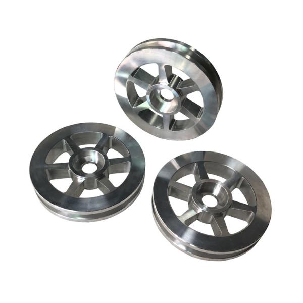 Polishing Machined Aluminum Wheels Turning Aluminum Cnc Machining Parts Service Factory