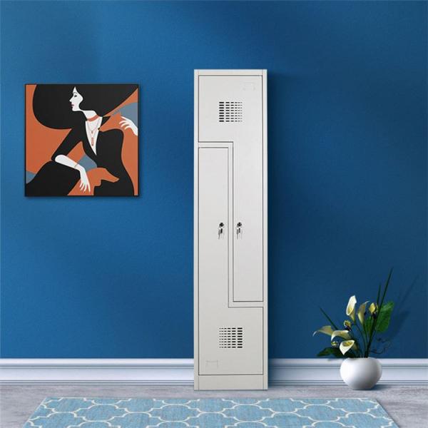 Steel Military Wardrobe Locker Office Vertical Two Person Steel Locker Wardrobe