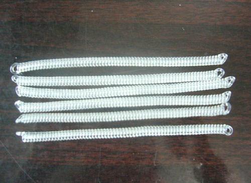 Plastic Transparent Blue Coiled Bungee Lanyard Tether Ready for Attachment