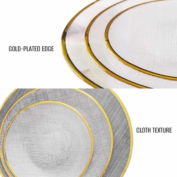 Plaques de recharge en verre en vrac pour les hôteliers et les organisateurs d'événements