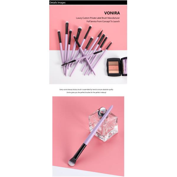 Синтетика ДОСТИГАЕМОСТИ SVHC Qualited SGS 12 Taklon волокна глаза макияжа части набора щеток