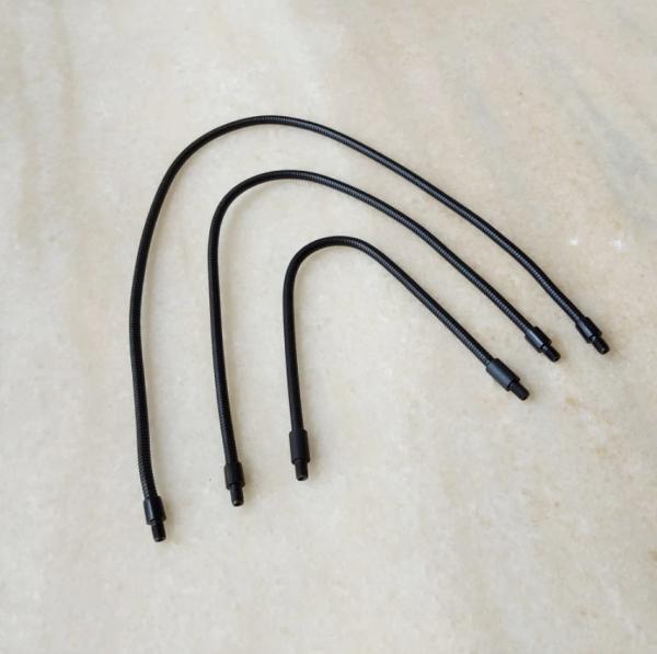 DIY Metal Gooseneck Tube M4 Flexible Microphone Stand Black Male Screw 200mm 300mm 400MM