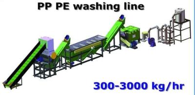 HDPE LDPE Bottles Films Plastic Recycling Machine Washing Drying System High Speed