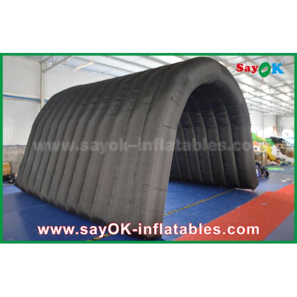 Надувная палатка на открытом воздухе черная 210D Оксфордский тоннель Надувная палатка для кемпинга для активных занятий на открытом воздухе