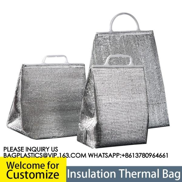 VMPET Aluminum Foil Reusable Hot Or Cold Food Lunch Storage Carry Bags Insulated Thermal Cooler Bag