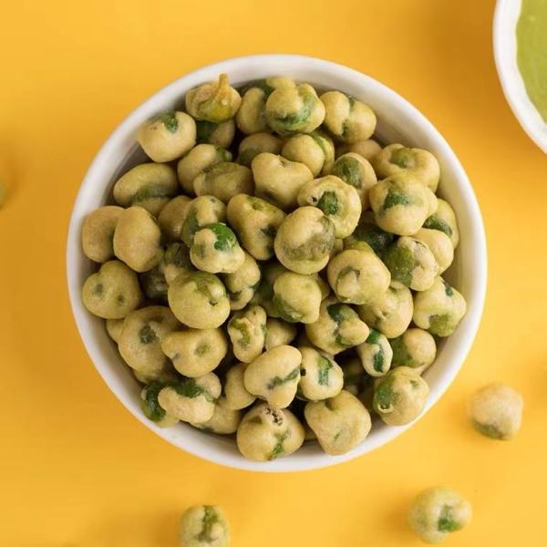 Various Flavors Organic Green Peas Healthy Cheese Coated Dried Sweet Peas