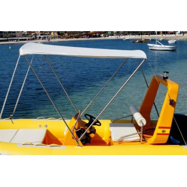 Stainless Steel Inflatable Boat Accessories Anti - UV Fabric Fixed Boat Bimini Top