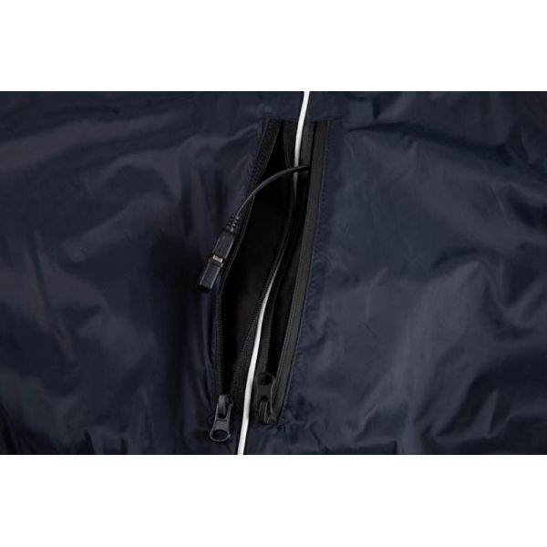 Men's USB Heated Lightweight Down Jacket with Wind-Resistant Shell and Synthetic Padding