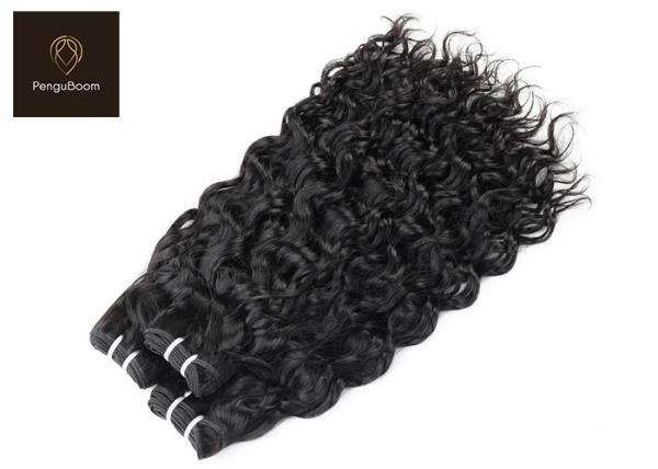 No Shedding Brazilian Water Wave Bundles , 45.72cm 18 Inch Human Hair Bundles