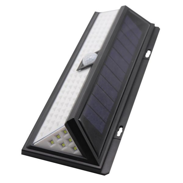 Irradiação larga luminosa lateral do sensor três solares exteriores das luzes da parede do diodo emissor de luz IP65
