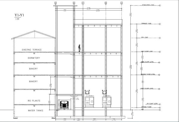 Maldive Power House Building Steel Frame With 3 - Layers Epoxy Painting