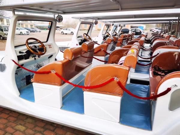 Limusine elétrica carrinho de golfe de 10 lugares proteção contra capotamento 90 km
