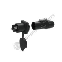 Outdoor Powercon Connector Waterproof Male Female Plug Connector IP65 Outdoor Panel Mount Power Socket 3-Pin Male Audio Connector with LED Display 20A Chassis Socket for Audio Power Solutions