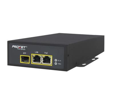 Wall Mounted Midspan 75W PoE++ Injector Airport Power Over Ethernet