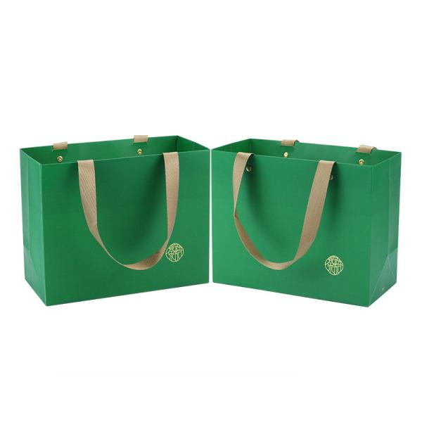 Bolsas de presente de papel de arte espessado grande Bolsa de compras quadrada de tamanho grande com alça
