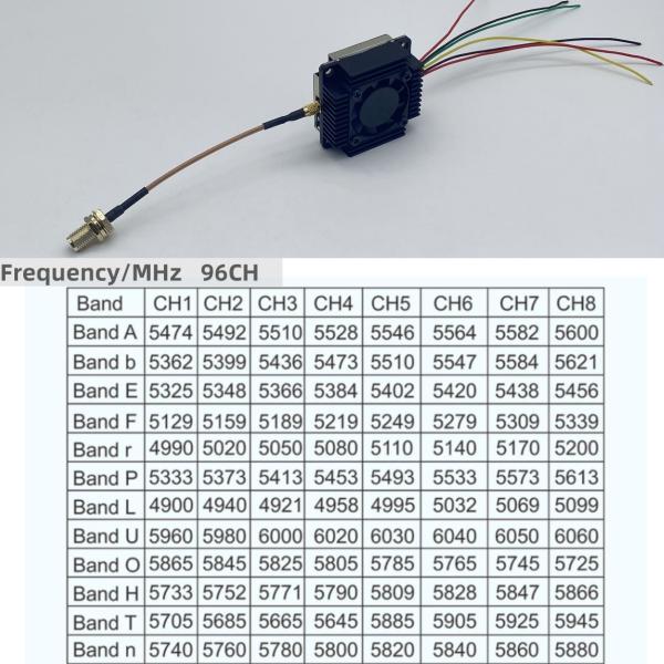 AKK TX5000AC 5W 5.8GHz 96CH FPV Video Transmitter VTX for Racing Drone 25g