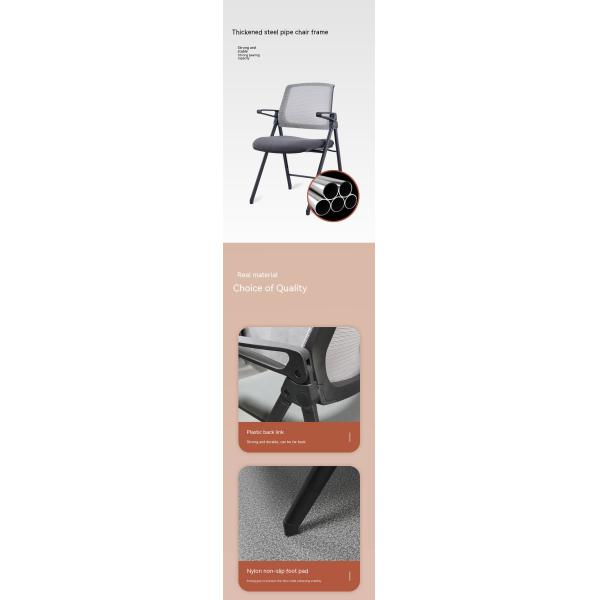 Comfortable Training Office Chair with Fixed Handrail Reclining and Foldable Design