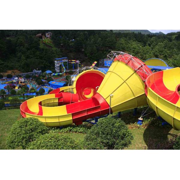 Ashland / DSM Resin Fiberglass Water Slide Tantrum Valley Water Park Rides 16m