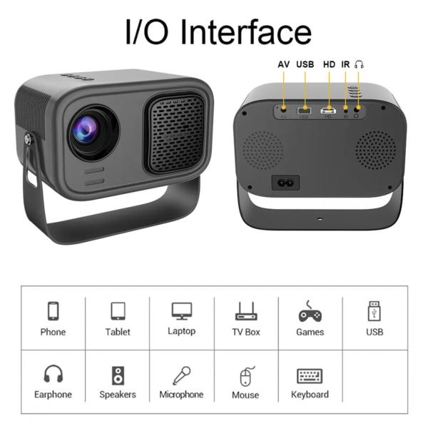 K1 Mini Freestyle Projector Android 11.0 Home Smart Flip HD 720P Portable Projector