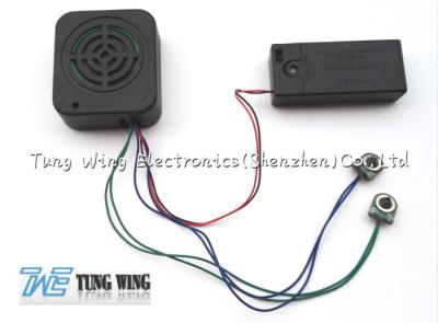 Square Recording Sound Module With An Speaker Cell Box And Two Push Buttons