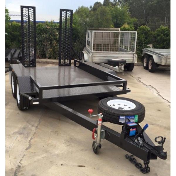 Dual Axle 3.5 Ton / 4.5 Ton Plant Equipment Trailer , Heavy Equipment Trailers