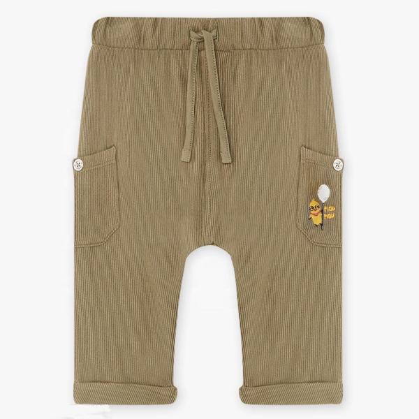 Toddler Boy Trouser Solid Color Corduroy Baby Casual  Harem Pants