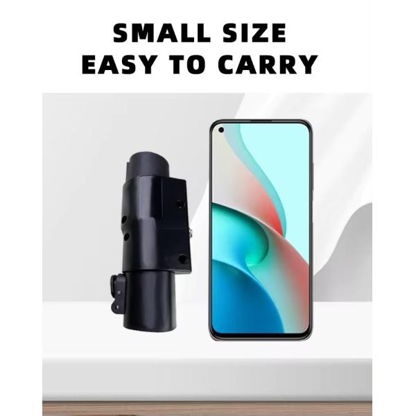 Black 7KW 32 Amp T To J1772 Charging Adapter NACS Connector Socket Switch Adapter EV Charger Converter with SAE plug