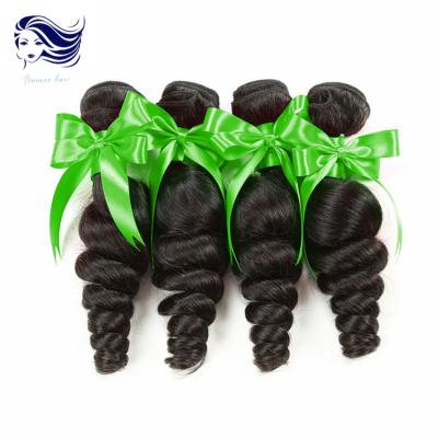 do negro como o azeviche não processado das extensões do cabelo humano de 7A Sensationnel cabelo ondulado