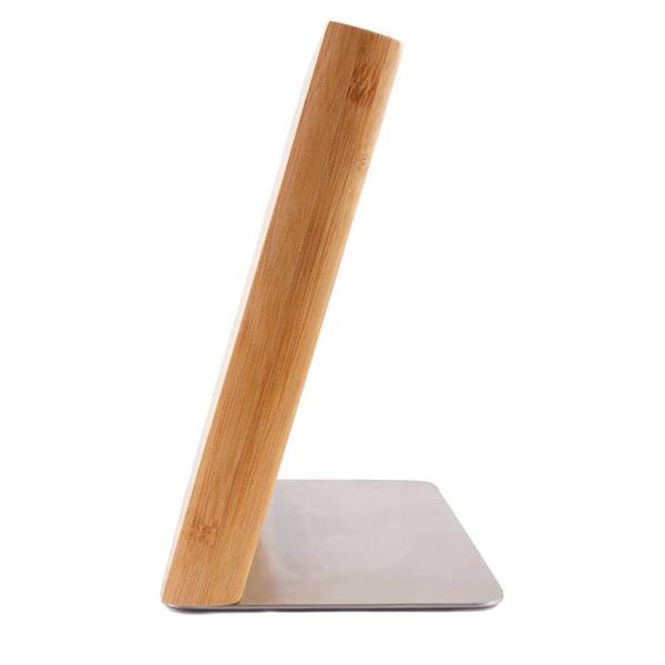 Acacia Wood Magnetic Knife Organizer Universal Block for Knives Scissors 235x110x35mm