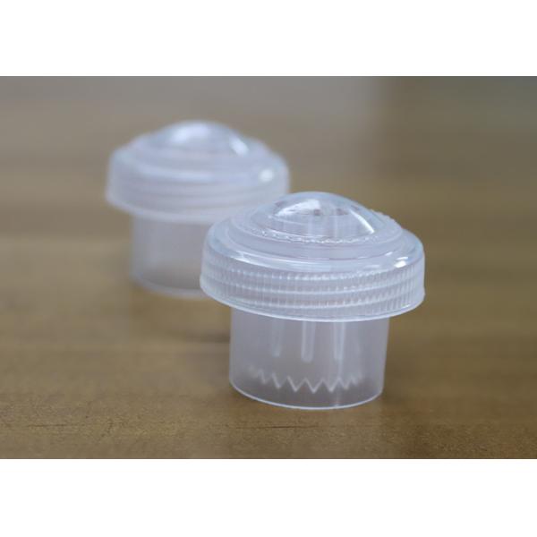 Transparent Creative Press Type Plastic Bottle Caps For Beverage Powder Packaging