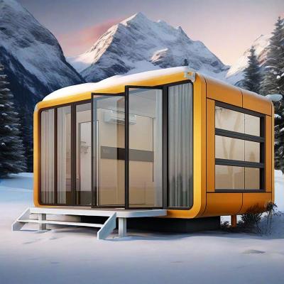 Cabin House Portable Mobile Modular Prefab House Office Pod House Cabin Container House With Broken Bridge Aluminum Window