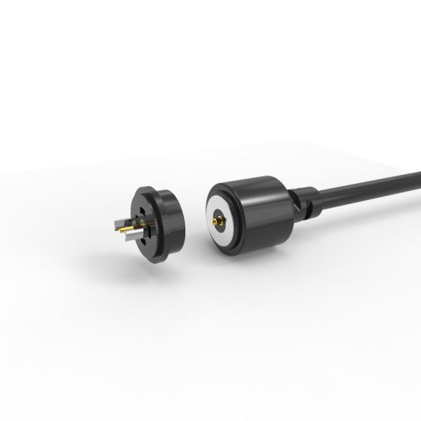 60g Spring Force Magnetic Charging Cable Connector 8.0mm Dia. For Male And Female 2pin Contact Resistance 50mΩ Max PIN