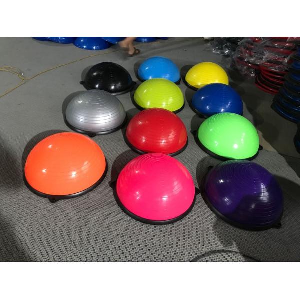 58cm Yoga ABS Balance Training Equipments Anti Burst Massage Blue Exercise Half Ball