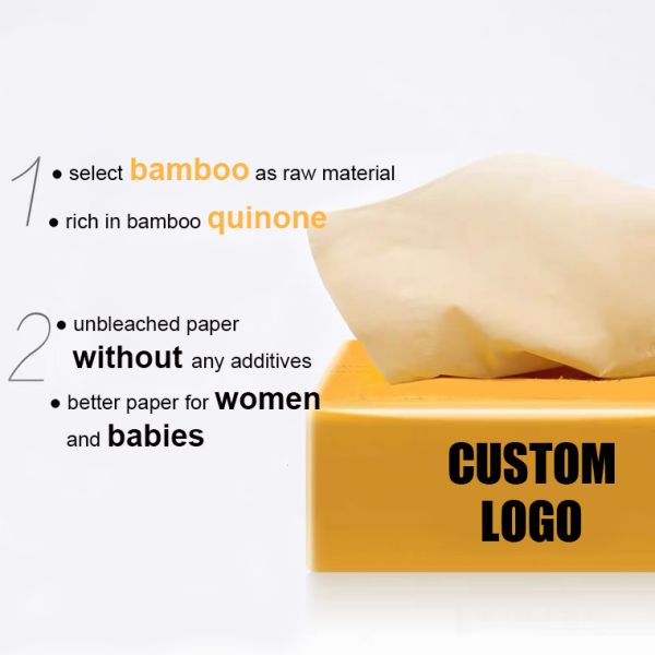 Sinopec Group High Quality 100% Natural Bamboo OULU Brand Facial Tissue Paper