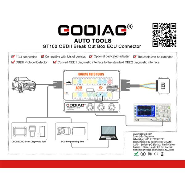 BOX BREAKOUT GODIAG GT100 com BMW CAS4 CAS4+ e FEM/BDC plataforma de teste de envio gratuito para VVDI2 VVDI Key Tool Plus