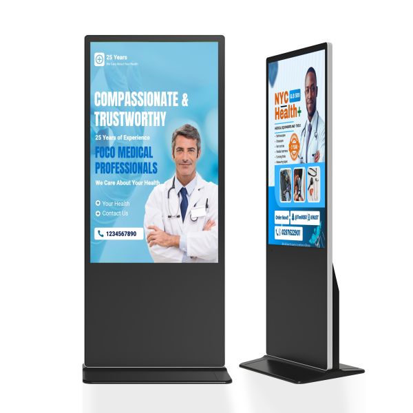 43 Floor Stand Advertising Digital Signage Display Non Touch Digital Poster Kiosk