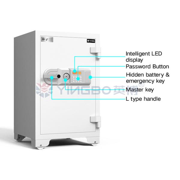 H780mm Fireproof Safe Box Solid Steel Latches Fire rating 30-120mins