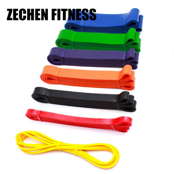 64mm Workout Pure Latex Loop Resistance Bands Set 2080mm For Gym Fitness