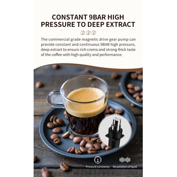 Морозильник включен в стоявшую на полу кофемашину для освежающих кофе.