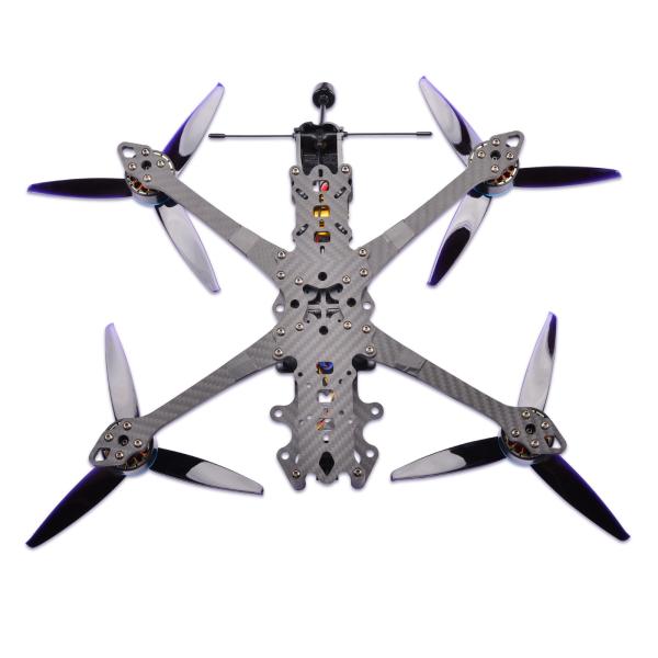 Mark4 V2 FPV Racing Drone Kit with Carbon Fiber Frame and 2.5W VTX 5 to 13 Inches Long Range Remote Control From RushFPV