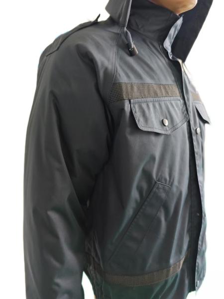 Navy Blue All Weather Military Jacket with Advanced Composite Fabric Technology and 4 Pockets Design